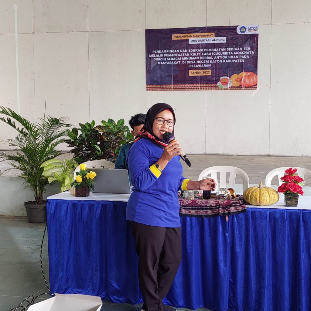 PKM Mahasiswa Farmasi Unila, Manfaatkan Kulit Labu Jadi Antioksidan