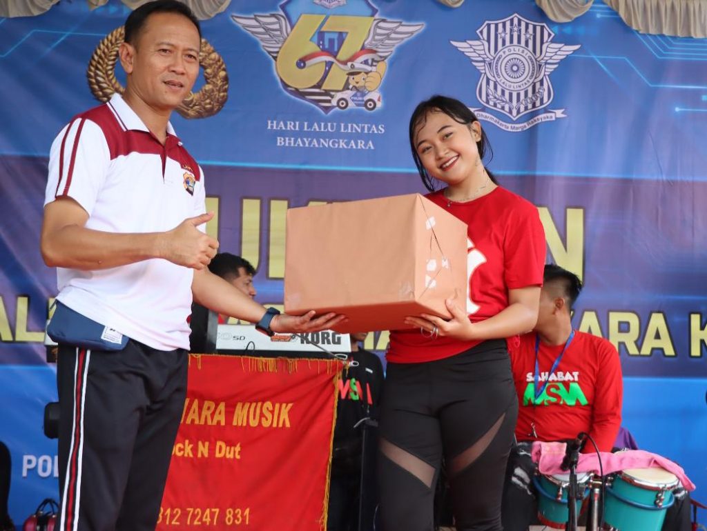 Semarak HUT Polantas ke-67 yang Digelar Polres Lampung Sukses