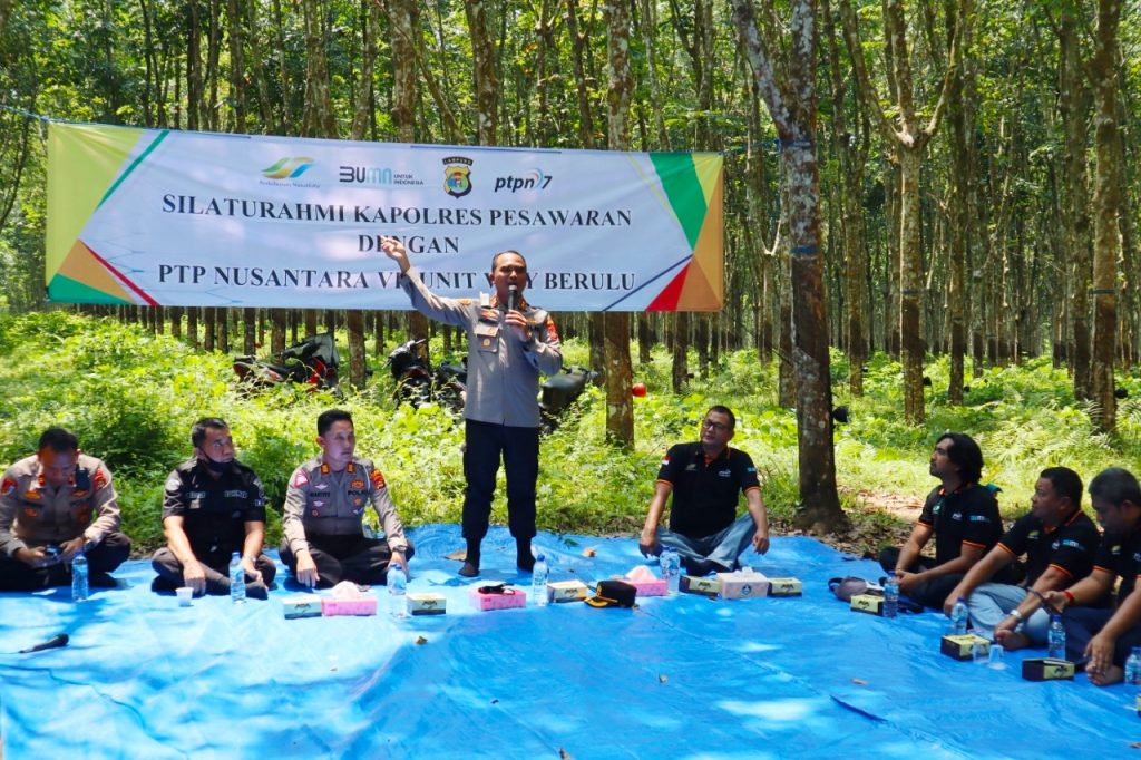 Kapolres Pesawaran: “Aset PTPN VII Tanggungjawab Kami Juga!”