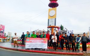 Flashmob di Tugu Adipura, GP Ansor  Ajak Sukseskan Pemilu 2024