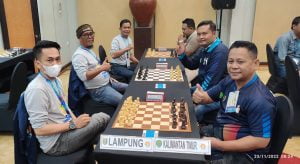 Taklukkan NTB dan Kalsel, Pecatur Lampung Siap Rebut Emas