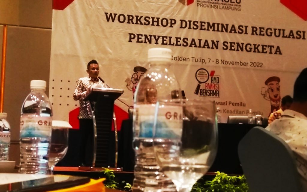 Iskardo Buka Workshop Desiminasi Regulasi Penyelesaian Sengketa Pemilu