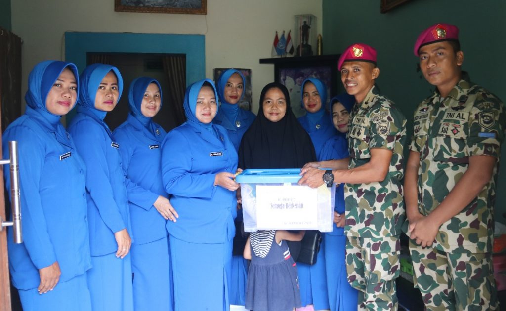 Anggota Terdampak Banjir, Jalasenastri PG Kormar Lakukan Anjangsana
