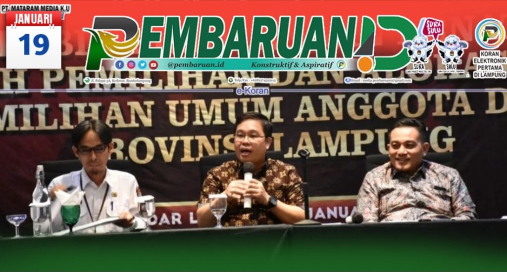 KPU Susun 2 Skema Dapil DPRD Lampung