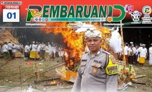 Amankan Upacara Ngaben, Polsek Seputih Banyak Kirim Personil