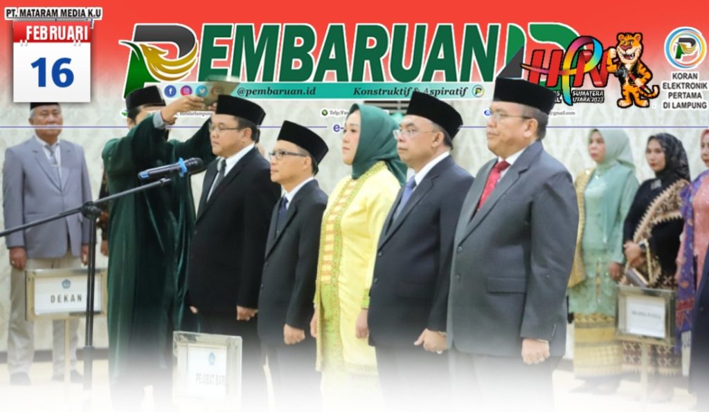 Ini Pesan Rektor Unila Kepada 5 Pejabat Baru