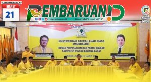 Aklamasi, Helwanda Nakhodai Golkar Tubaba