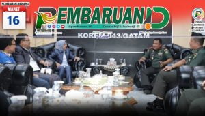 Audiensi ke Makorem 043/Gatam, Prof Lusi Perkenalkan Jajarannya