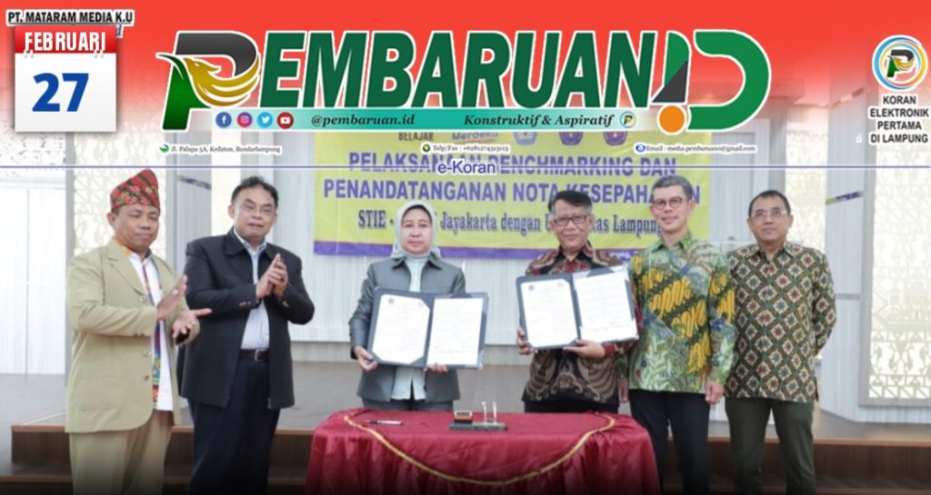 STIE-STMIK Jayakarta dan Unila Teken MoU, Soal Tata Kelola Perguruan Tinggi
