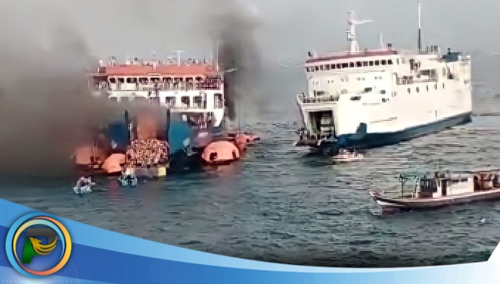 KMP Kebakaran di Selat Sunda Bukan Milik ASDP