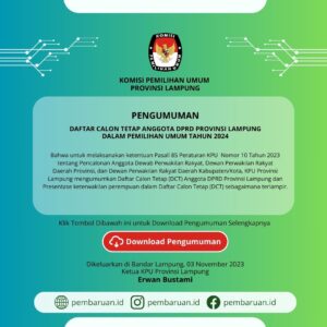 Pengumuman DCT Lampung 2023