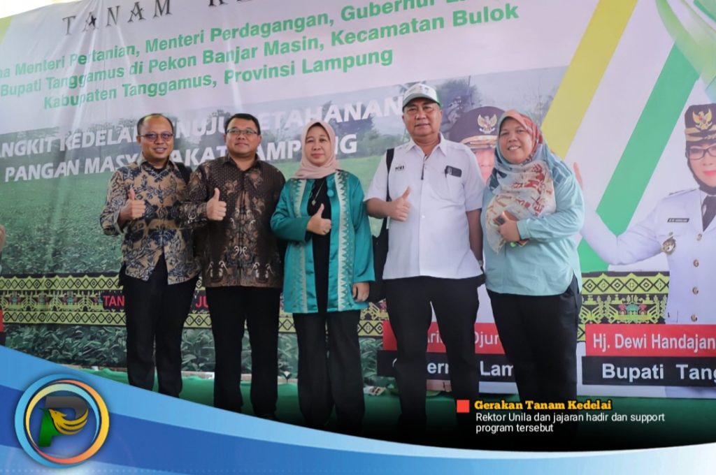 Prof Lusi dan Jajaran Support Gerakan Tanam Kedelai