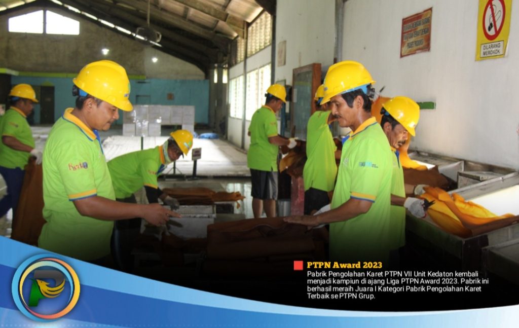 Tim Kompak, Modal Pabrik Karet PTPN VII Kedaton Juara