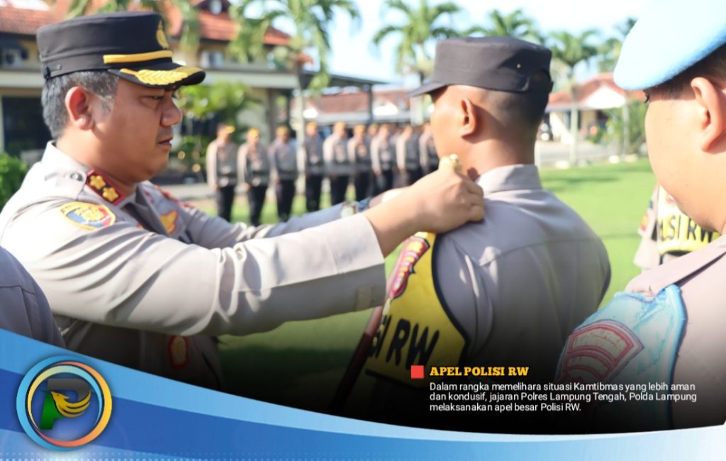 Gelar Apel Polisi RW, Ini Amanat Kapolres Lamteng