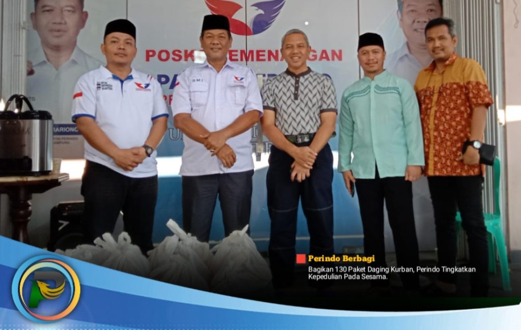 Bagikan 175 Paket Daging Kurban, Perindo Tingkatkan Kepedulian Pada Sesama