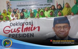 Giliran Ibu-Ibu Pengajian di Tubaba Deklarasi Muhaimin Presiden