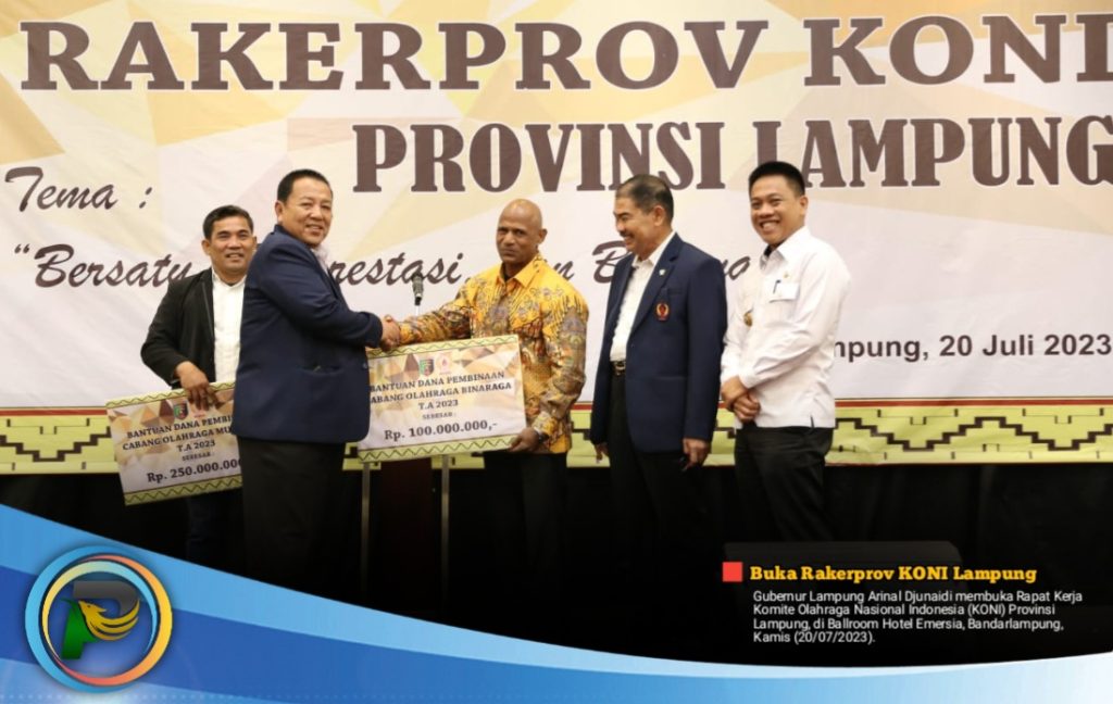 Buka Rakerprov KONI Lampung, Gubernur: Buka Peluang Sahkan Cabor Baru