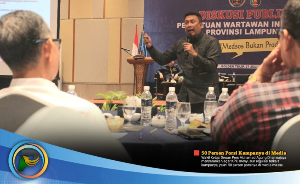 Dewan Pers Sarankan KPU Susun Regulasi, 50 Persen Kampanye di Media Massa