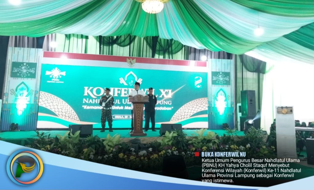 Buka Konferwil 11 NU Gus Yahya: Lampung Istimewa