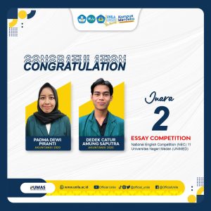 Dua Mahasiswa Unila Raih Juara Dua Essay Competition Pada National English Competition
