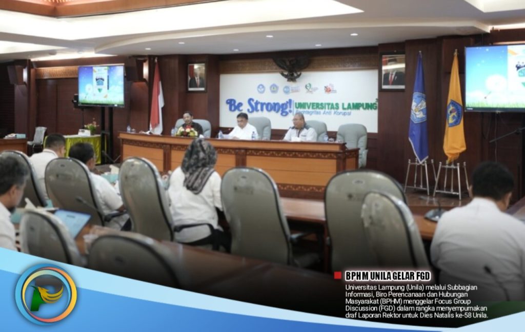 Dies Natalis ke-58, BPHM Unila Gelar DGD Menyempurnakan Draf Laporan Rektor