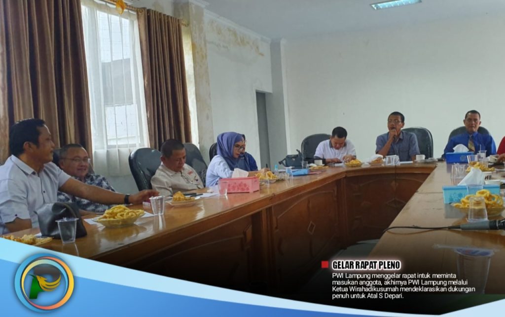 5 Suara PWI Lampung Dipastikan Untuk Atal S Depari