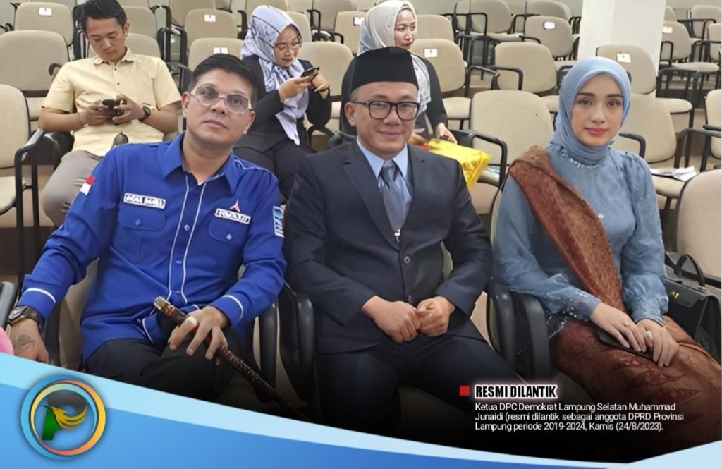Dikawal Ketua dan Babang Tamvan, Bung Adi Resmi Dilantik Jadi DPRD Lampung