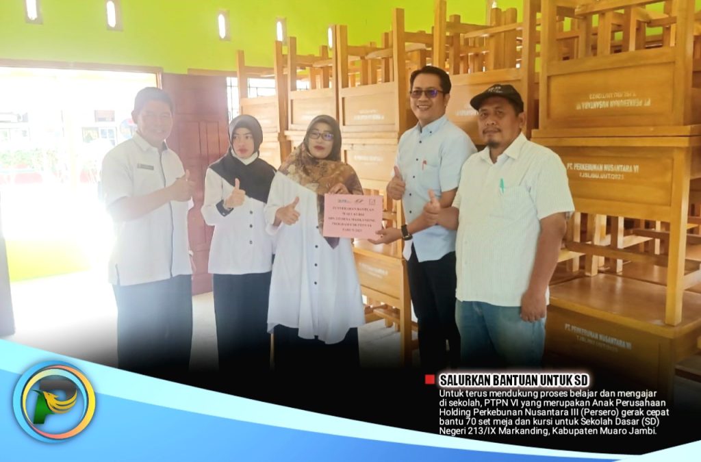 PTPN Group Salurkan Bantuan Kursi untuk SD