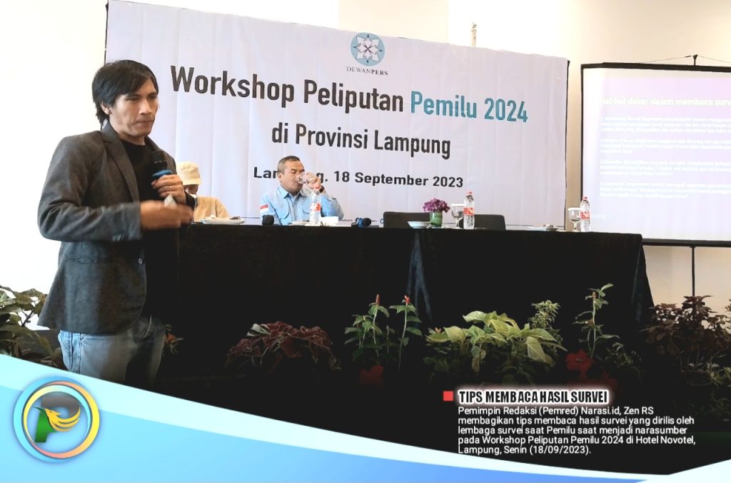 Pemred Narasi Bagikan Tips Membaca Survei