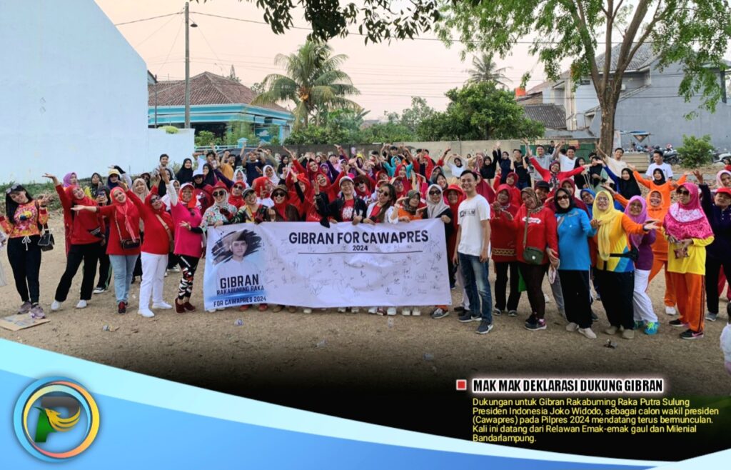 Emak Emak dan Milenial Balam Deklarasikan Gibran Cawapres