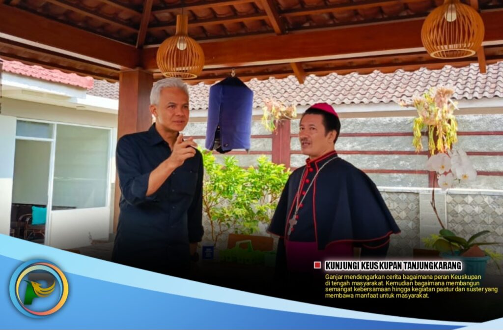 Tampung Keluhan Warga Lampung, Ganjar Juga Kunjungi Keuskupan