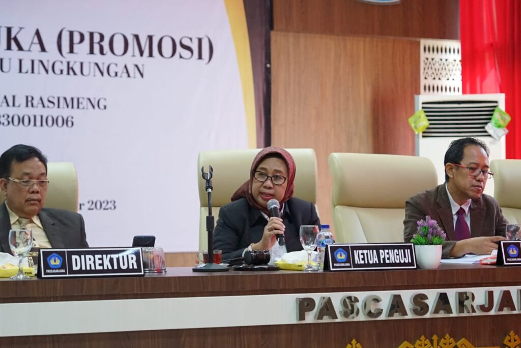 Pascasarjana Unila Gelar Ujian Terbuka Program Doktor Ilmu Lingkungan