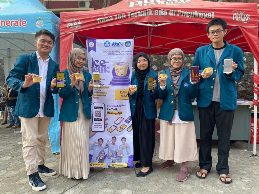 PKM-K Unila Launching Es Krim Probiotik Penyelamat Kesehatan Mental