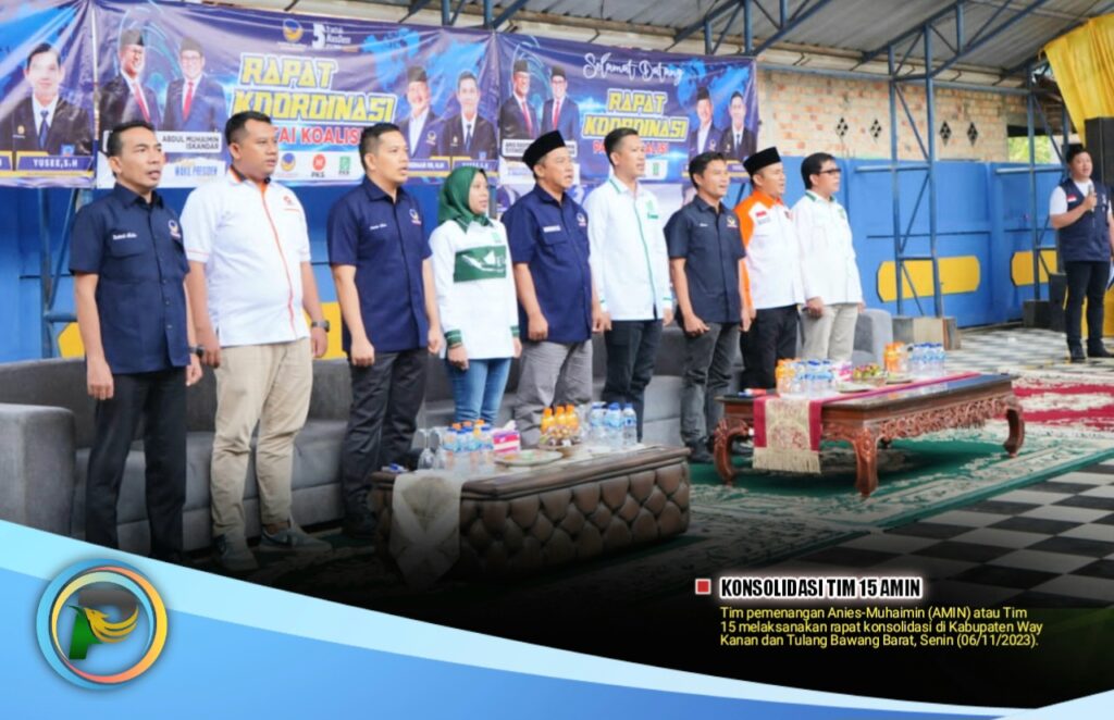 Konsolidasi di Way Kanan dan Tubaba, Tim 15 AMIN Perkuat Basis