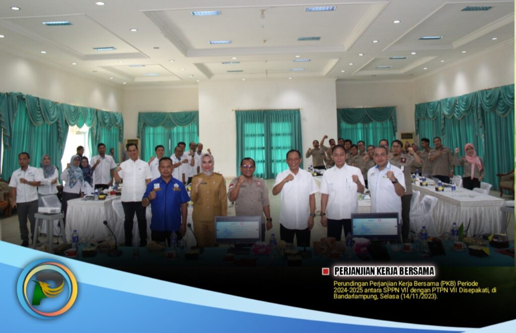 PTPN VII dan SPPN VII Sepakati  PKB Periode 2024-2025
