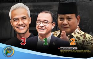 AMIN Nomor 1, Prabowo No 2 dan Ganjar Nomor 3