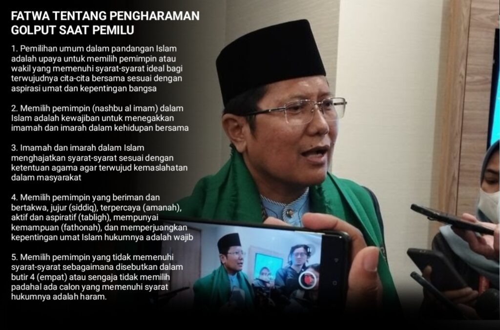 MUI Haramkan Golput di Pemilu