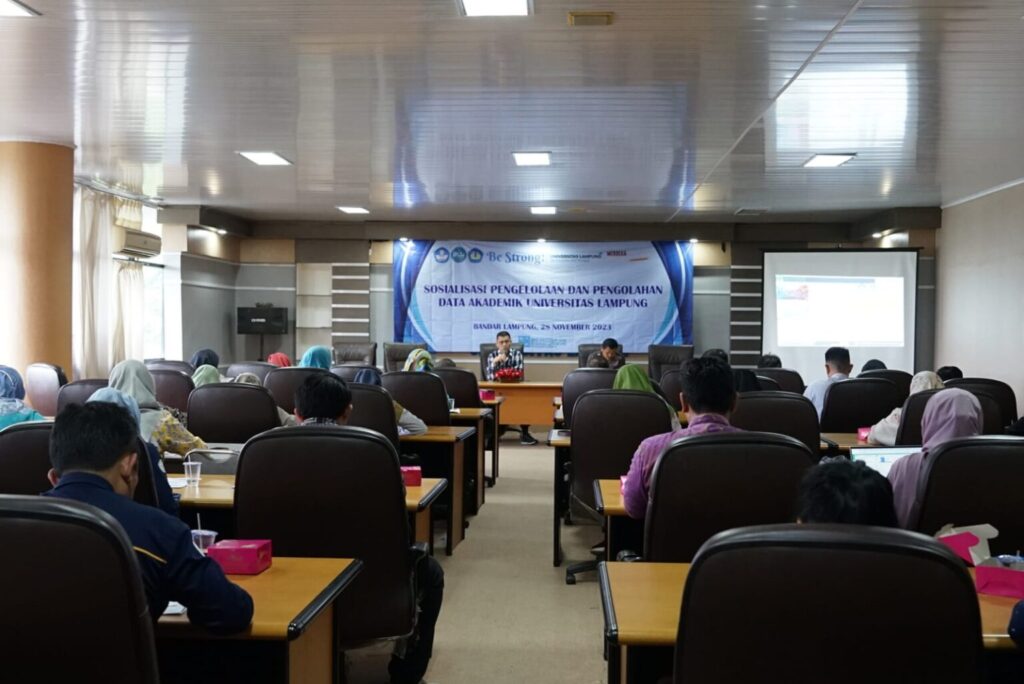BAK Unila Gelar Sosialisasi Pengelolaan dan Pengolahan Data Akademik Tahun 2023
