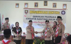 Unggul 39 Suara, Junaidi Jamsari Kembali Pimpin Kwaran Pramuka Balik Bukit