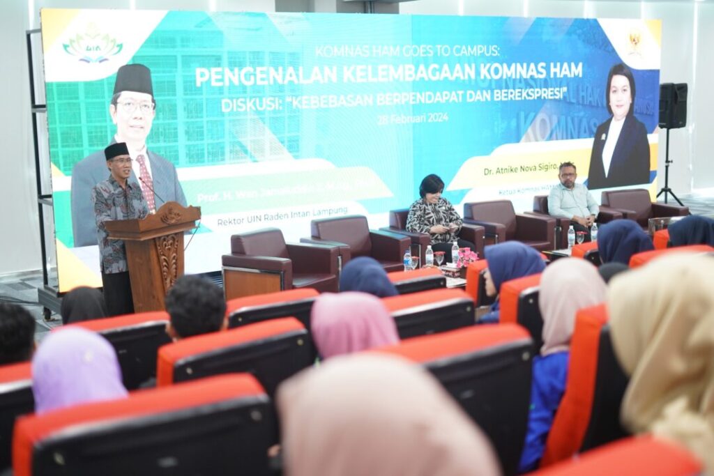 Komnas HAM RI Gelar Diskusi tentang Kebebasan Berpendapat dan Berekspresi di UIN Raden Intan Lampung