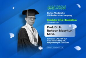 Guru Besar FTK Prof Ruhban Masykur Tutup Usia