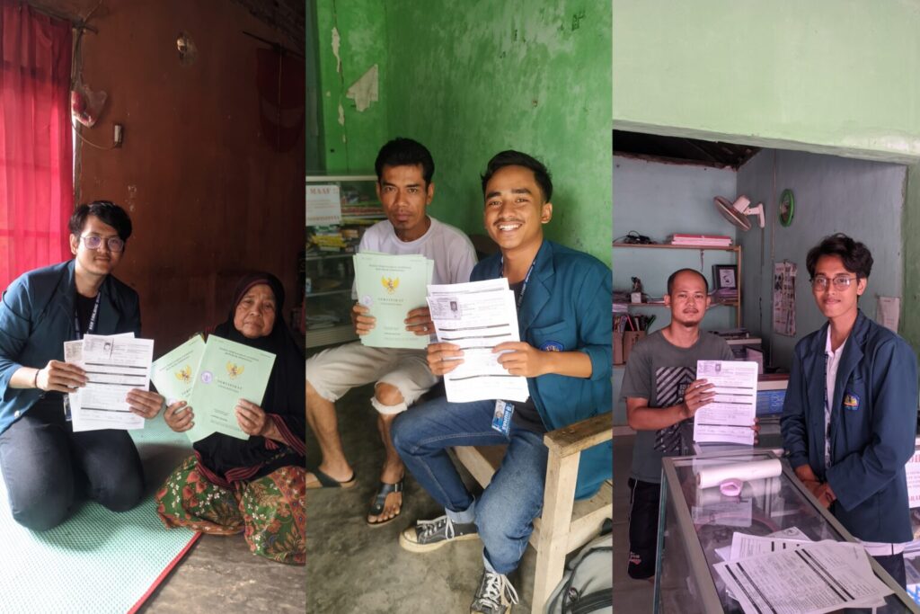 Pendataan PBB di Lamsel, Libatkan Mahasiswa KKN Unila