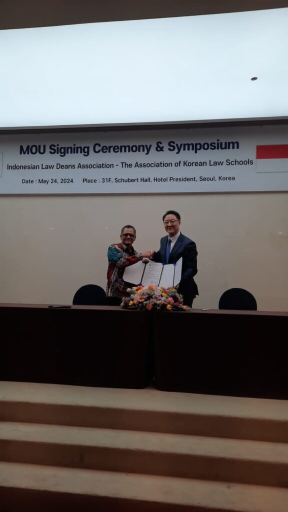 FH Unila Tandatangani MOU dengan Asosiasi FH Korea Selatan