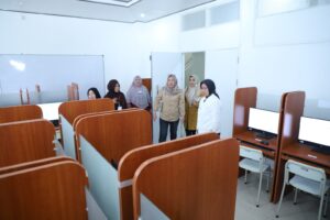 Rektor Unila Meninjau Sarana Prasarana UTBK SNBT 2024