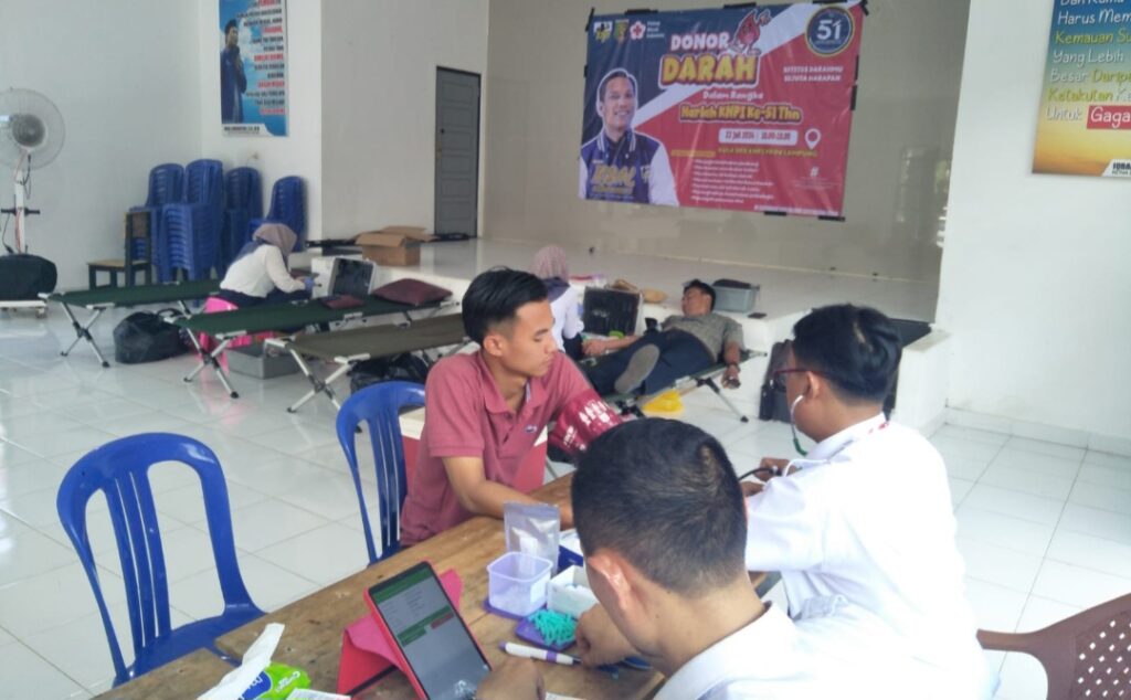 KNPI Lampung Meriahkan HUT ke-51 dengan Aksi Donor Darah Berskala Besar