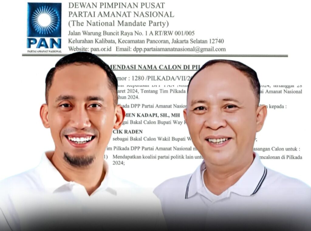 Resmen Kadafi-Cik Raden Kantongi Rekom Berisi Sugas dari PAN