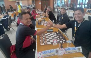 Menang Telak, Pecatur PWI Lampung Bangkitkan Optimisme Merebut Medali di Porwanas ke-14