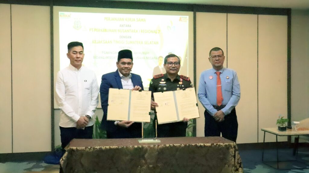 Setelah Lampung, Kejati Sumsel Juga Teken MoU dengan PTPN I/7