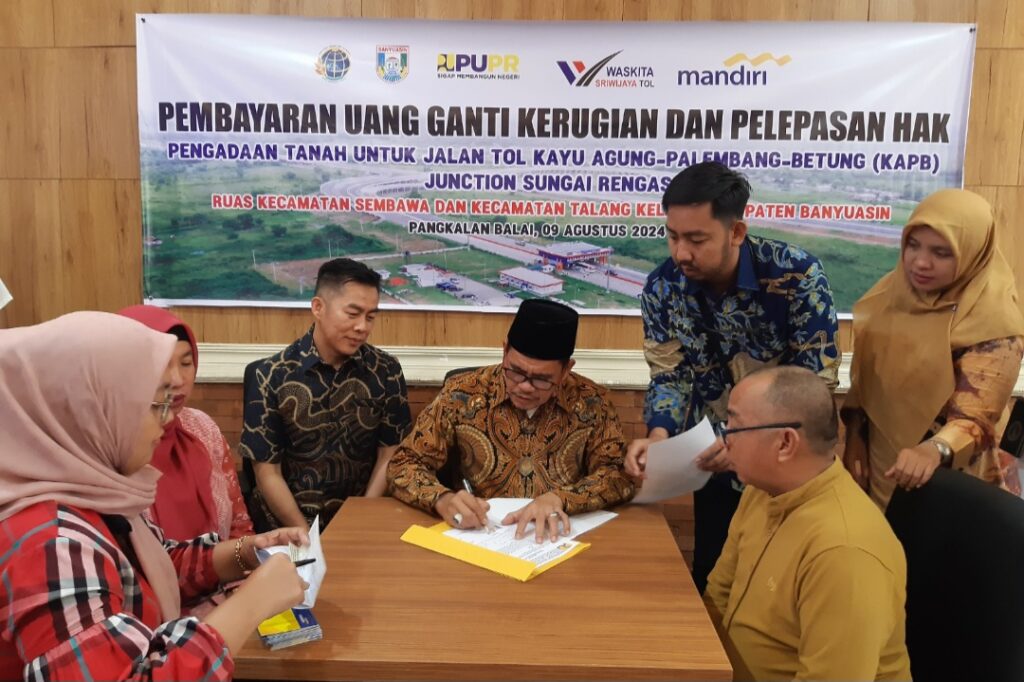 PTPN I Regional 7 Lepas 24,2 Hektare Lahan untuk Proyek Jalan Tol Kapalbetung Junction