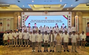 Asroni Paslah Resmi Pimpin DPC Gerindra Kota Bandarlampung
